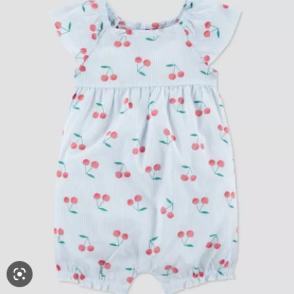 Baby Girls Cherries Romper Just‎ One You
